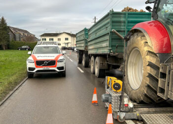 Landwirtschaftliche Fahrzeuge kontrolliert