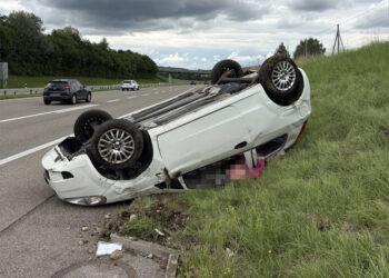 Wängi: Selbstunfall auf der Autobahn